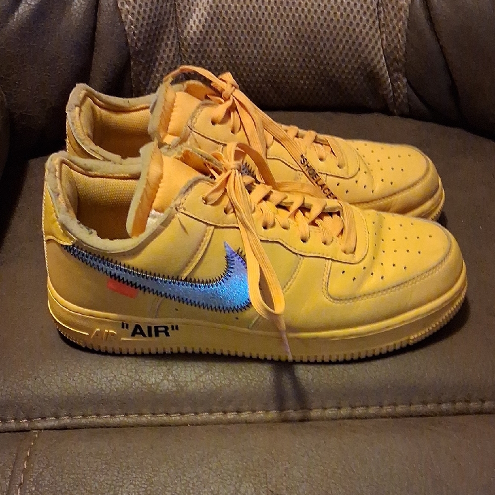 Nike Yellow and Blue Sneakers